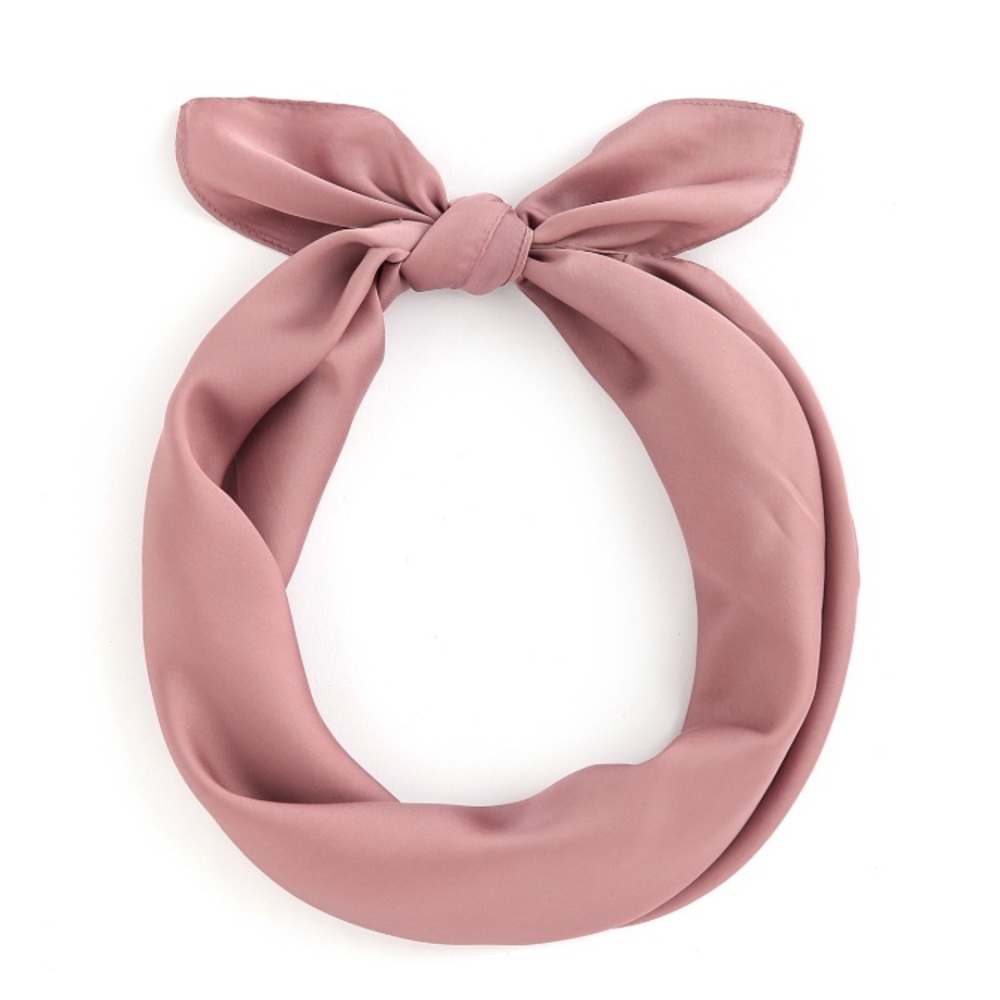 Pink Silk Scarf